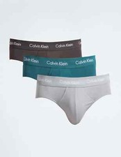 Calvin Klein Mens 3 Pack Cotton Stretch Hip Briefs Multi Medium