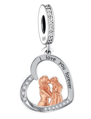 LOVE YOU CHARM ANZÜGE MUM SCHWESTER FREUND TANTE NICHTE 925 STERLINGSILBER GESCHENK