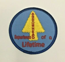 PATCH GSA Girl Scouts Experience of a Lifetime Arrowhead Yellow Blue