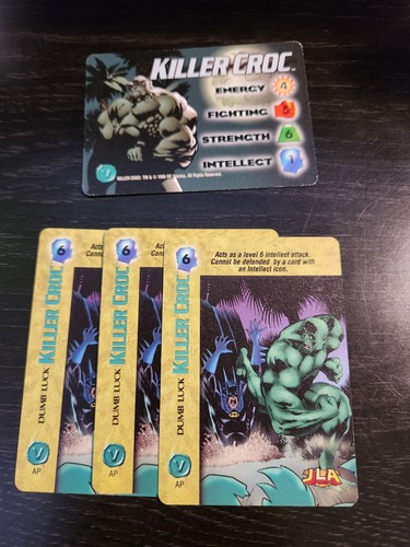 Overpower TCG Mixed Lot Killer Croc Ka-zar The Kree Joker Iron Man Kingpin - Picture 3 of 8