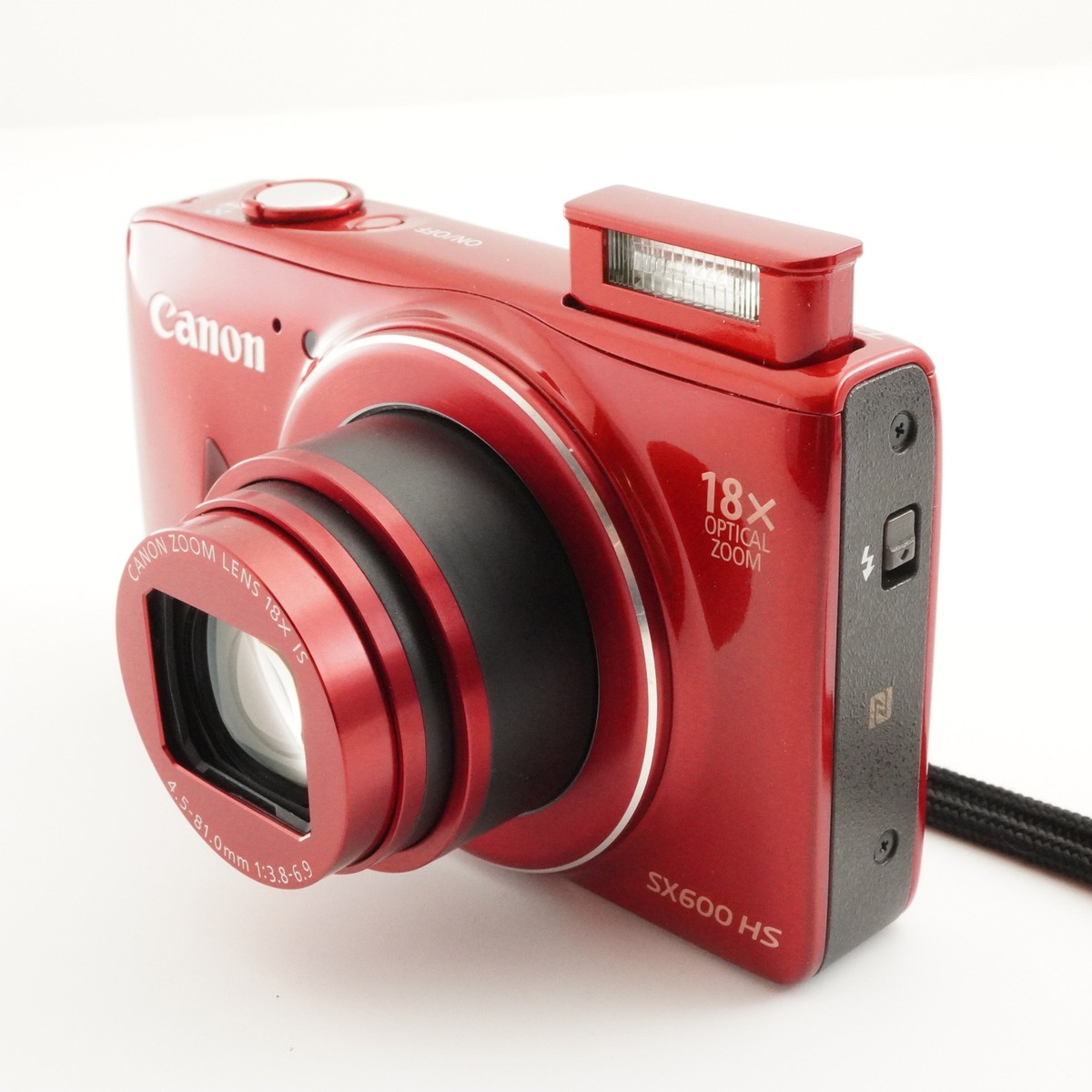 Canon PowerShot SX600 HS Red With 4GB SDHC Card Digital