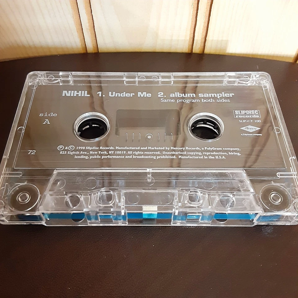 NIHIL band single UNDER ME - metal album DROWN - underground goth/emo cassette Foto 3 de 4