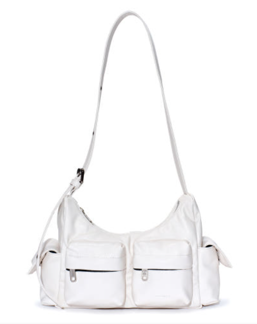 SAMO ONDOH Pocket Mug Bag M - Goat Leather Cream Shoulder Bag