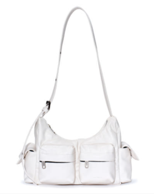 SAMO ONDOH Pocket Mug Bag M - Goat Leather Cream Shoulder Bag