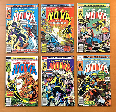 Nova #2, 3, 4, 5, 6, 7 up to 13 + 15 + 21 (Marvel 1976) 14 x Bronze Age comics.