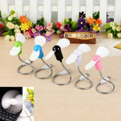 Portable Flexible USB Mini Cooling Fan Cooler For Laptop Desktop Computer PC US