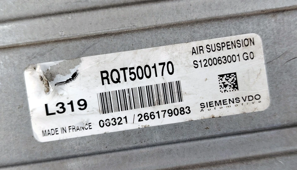 Land Rover LR3 2005 2009 módulo de control de suspensión activo EAS COMPUTER RQT500170 Foto 3 de 4