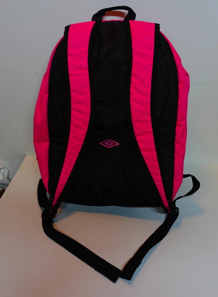 Umbro Fútbol Deportes Gimnasio Entrenamiento Escuela Bolso con Cremallera Rosa Negro Foto 4 de 4