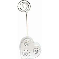 Tischkartenhalter Herz mit Steinen für Hochzeit / Liebe / Feste  Höhe ca 10cm