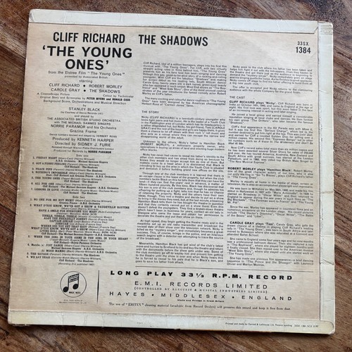 CLIFF RICHARD - THE YOUNG ONES VG+/EX- VINYL LP / MONO FIRST PRESSING - Picture 2 of 10