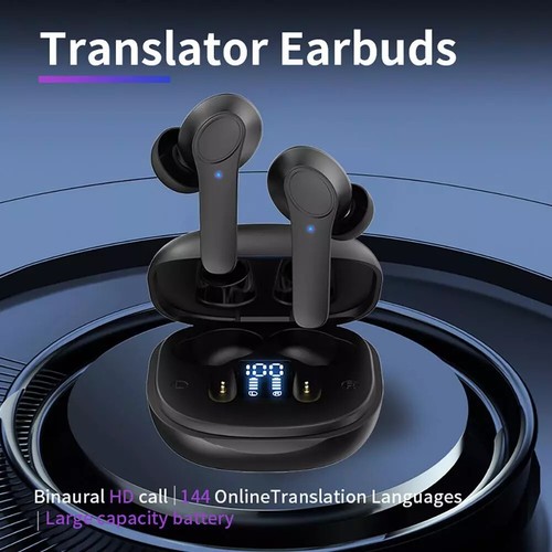 Translator Earbuds 144 Languages Real Time Translator Earphones Smart Voice - Photo 7 sur 15
