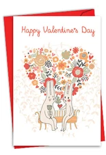 Funny Valentine's Day Card: Bunny Love - NobleWorks - Greeting Cards