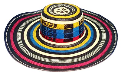 Colombian Hat Sombrero Sinuano Arrow Cane Caña Flecha Vueltiao 19 Laps (vueltas)