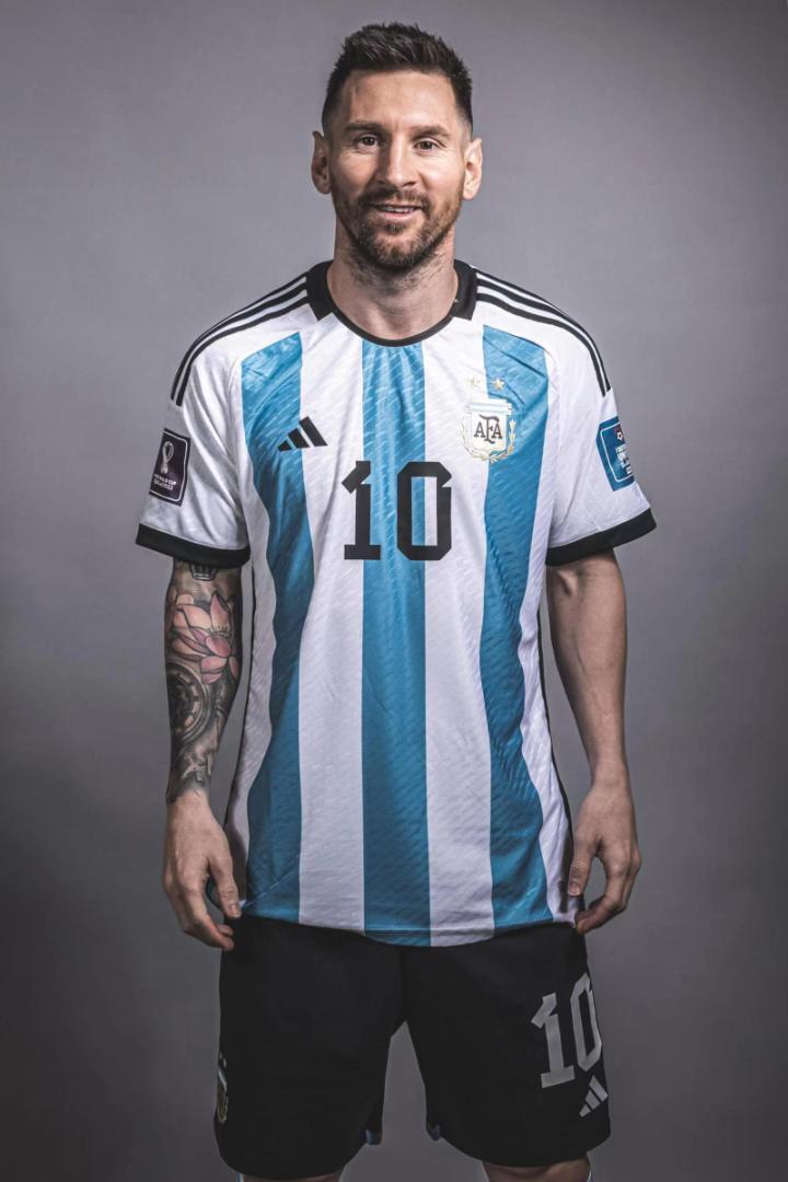 Adidas #10 Messi Replica Jersey Qatar World Cup 2022 Argentina National  Team New