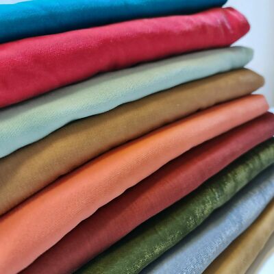 Drei Kronen Micro Triple Samt Stoff Velour Hochzeitskleid Handarbeit Material 44''
