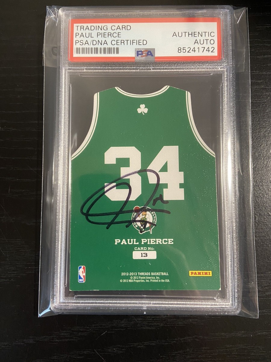 Paul Pierce 2012-13 Threads Signed Jersey Card #34 Autograph