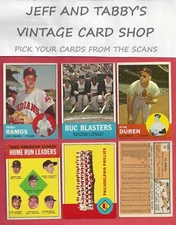 1963 TOPPS BASEBALL 1 TO 573 / SEE DROP DOWN MENU FOR CARD YOU WILL RECEIVE