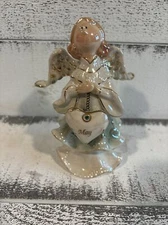 Foundations Vintage Angel Collection By CKG May Emerald Birthstone Figurine