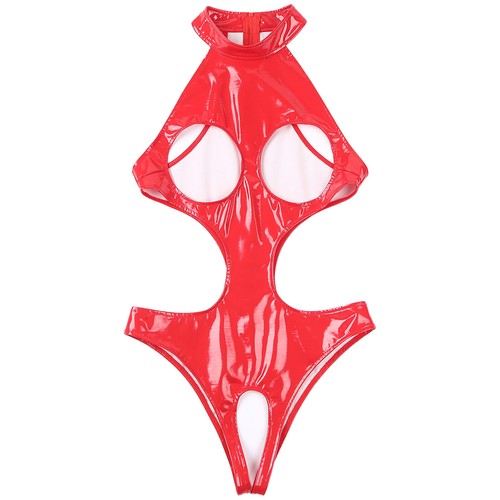 Body donna aperto all'uncinetto catsuit allettante body taglio alto perizoma clubwear - Foto 15 di 39