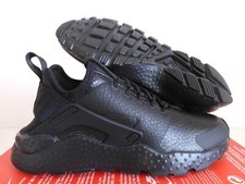 WMNS NIKE AIR HUARACHE RUN ULTRA PREMIUM BLACK-BLACK SZ 5.5 859511-002 