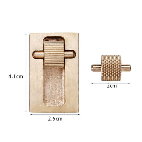 Messing Leder handwerk Ölgemälde-Box Farbstoff-Werkzeug Kanten walze aus Leder - Bild 2 von 11