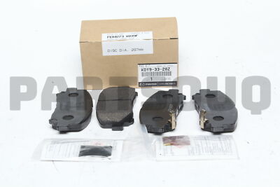 パーツ fezi932 KDY93328Z Genuine Mazda PAD SUB SET,FRT CALI KDY9-33-28Z | eBay