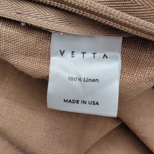 Vetta Wide Leg Apron Linen Pants Womens Size 10 Side Zip Cropped High Rise - Picture 11 of 12