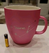 Modern Expressions Zodiac Coffee Mug Cup Taurus Pink Constellation 18.6 New