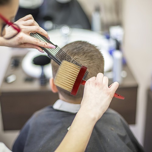 1 pieza Cepillo de salón Estilista portátil Cepillo de limpieza Cuello de barbero Cepillo de polvo - Imagen 6 de 12