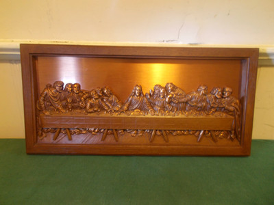 LEONARDO DAVINCI 3D LAST SUPPER COPPERCRAFT GUILD 21 X 10