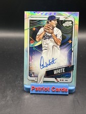 2024 Topps Cosmic Chrome Autograph Rookie Card Owen White #CCA-OW (AU, RC). rookie card picture