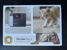 Petcube Play 2 Wi-Fi Pet Camera with Laser Toy for Cats & Dogs - Night Vision
