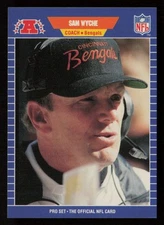 Sam Wyche 1989 Pro Set Series 1 #72 Cincinnati Bengals