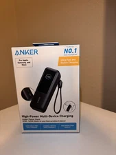 Anker 25000mAh Power Bank Triple 100W USB-C Ports Built-in Cables for Mac/iPhone