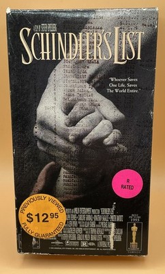 Schindler's List VHS 1994 2 Tape Set **Buy 2 Get 1 Free**