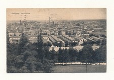 Emilia Romagna Cartolina Paesaggistica Bologna Panorama Viaggiata Anno 1928