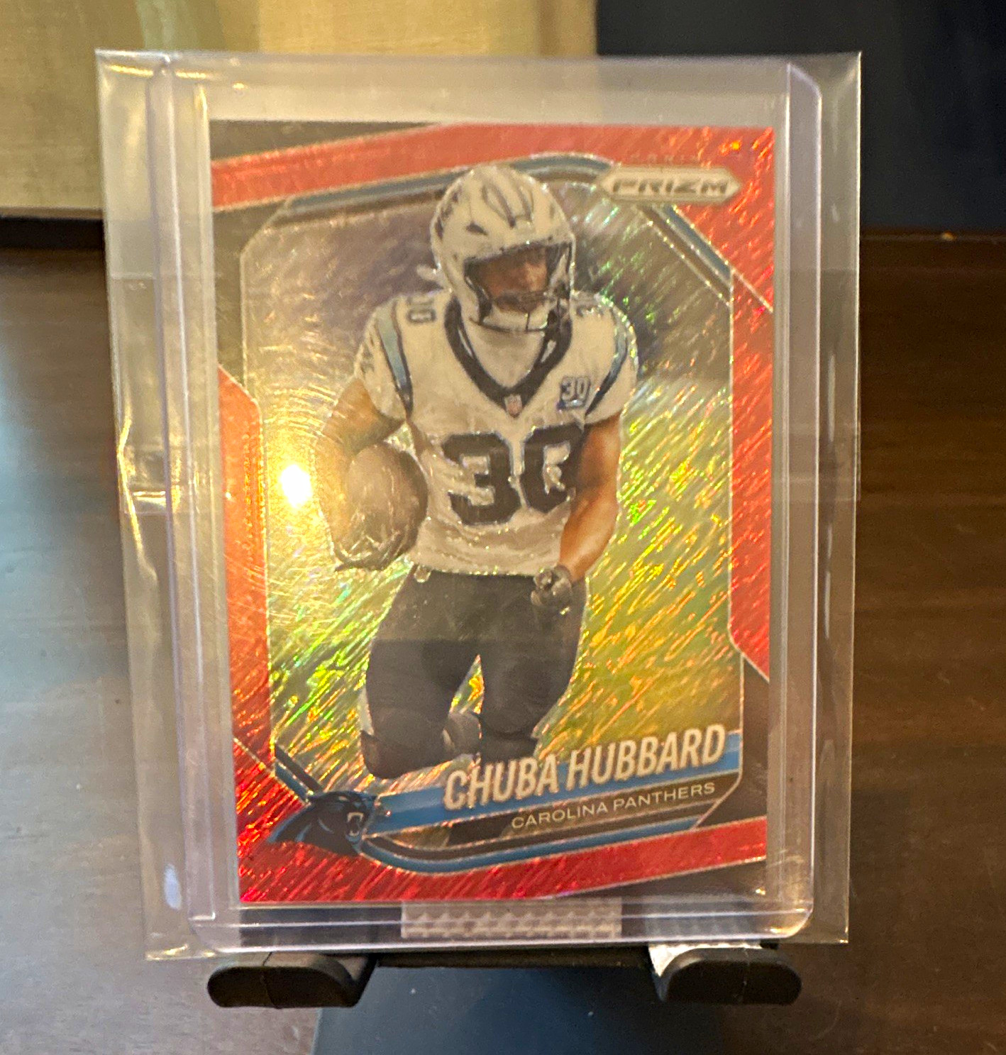 Panini 2025 Prizm Chuba Hubbard Carolina Panthers Purple Power Prizm #237 /49