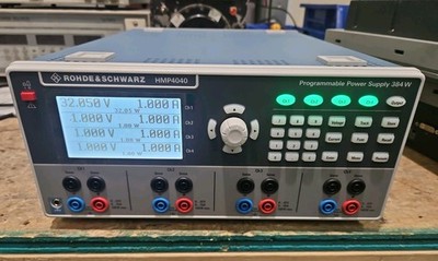 ROHDE & SCHWARZ HMP4040 QUAD OUTPUT POWER SUPPLY W/RS232-USB INTERFACE 
