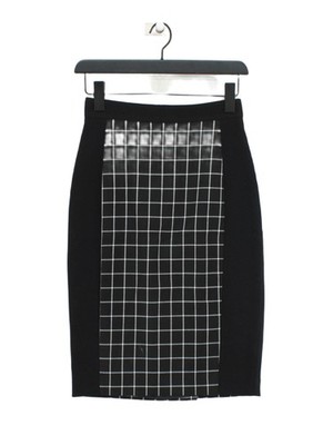 Veronika Maine Damen Midirock UK 6 schwarz Polyester