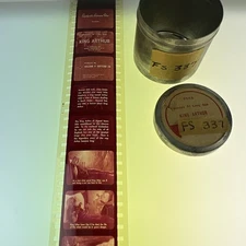 Vintage Classroom Film Strip Projector Slide - King Arthur