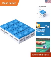 12-Pack of Billiard/Pool Cue Chalks, Billiard Pool Table Accessories for Home...