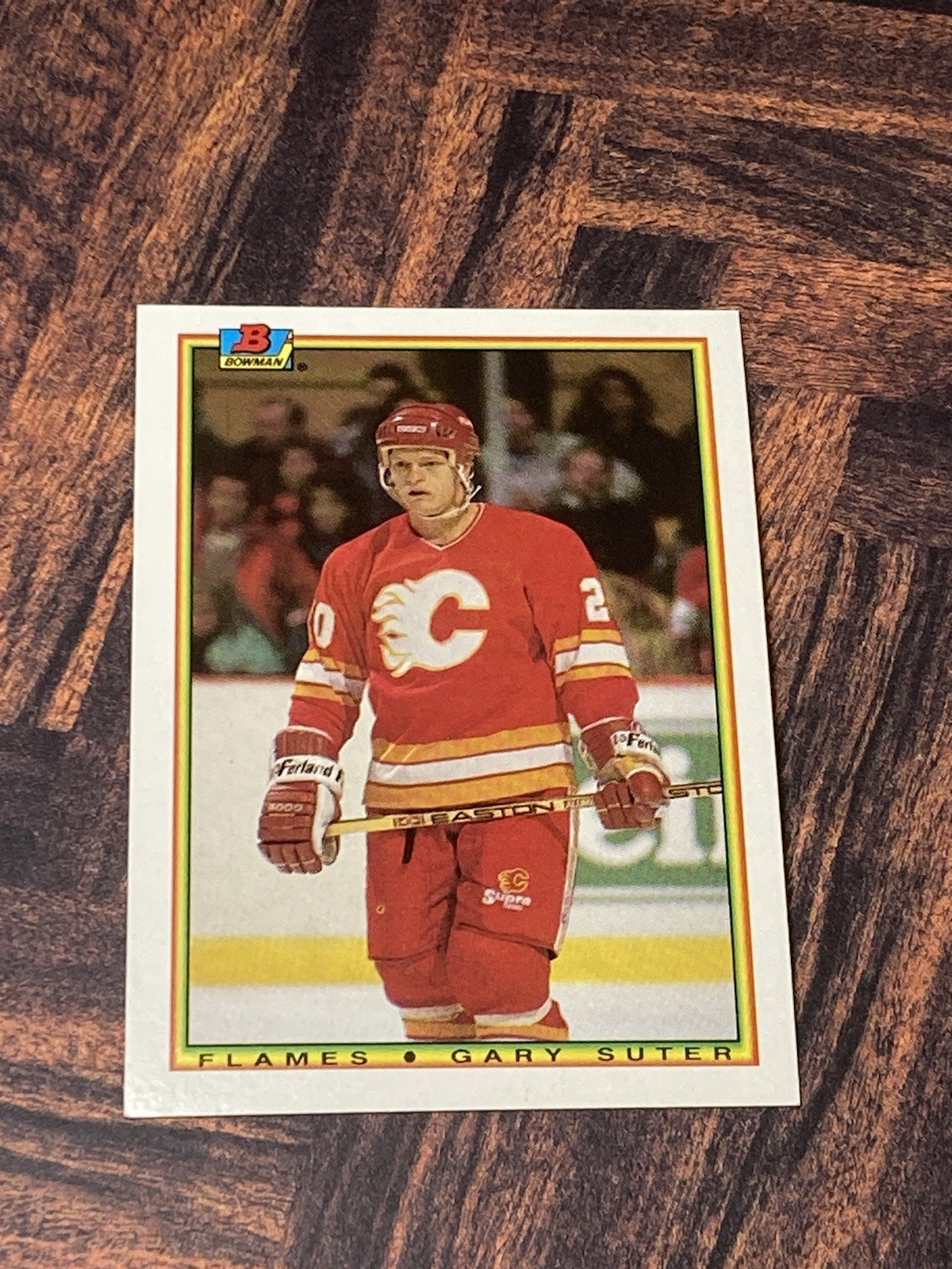 Calgary Flames 1990-91 Topps Bowman Gary Suter #101 Hockey