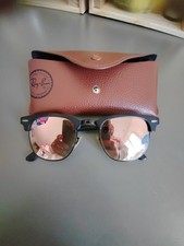 Lunettes de soleil unisexe Ray Ban Clubmaster verres flash dégradé cuivre RB3016