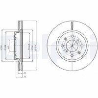 2X Delphi Bremsscheibe BG4340 FüR Swift Suzuki NZ FZ 4 AZG412 ZC72S 4X4 ZD72S