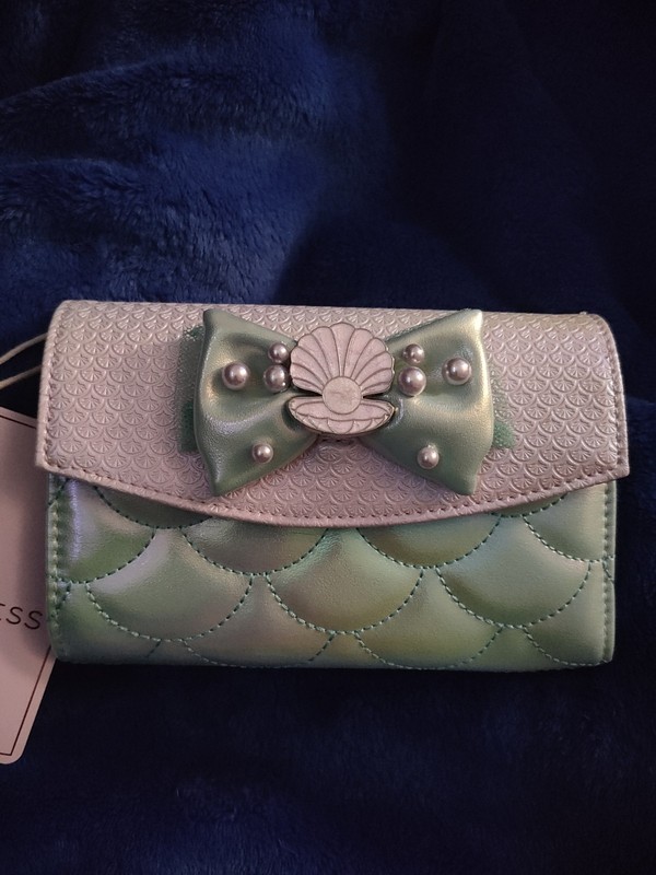Loungefly Disney Princess Ariel Little Mermaid Ombre Pearl Wallet NWT