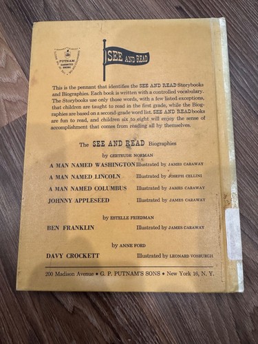 A Man Named Washington by Gertrude Norman 1960 Vintage Hardcover rare library ed - 第 14/14 張圖片