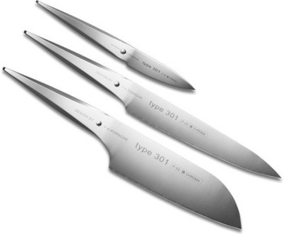 CHROMA Type 301 Messerset 3-teilig P529 Design by F. A. Porsche Profi Set