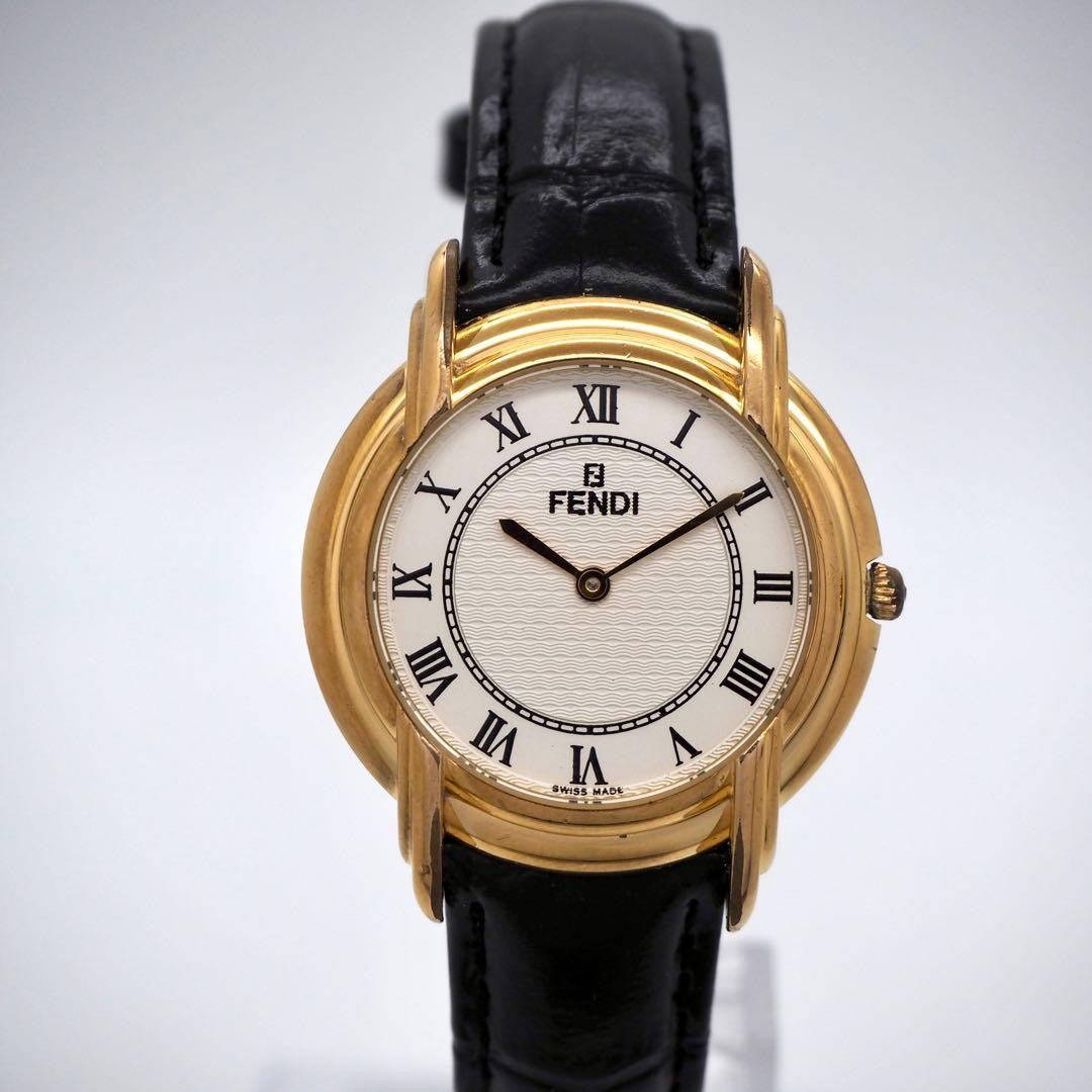 Good Condition FENDI Watch Men's 350J Gold Vintage Fendi,18833 thumbnail 5