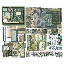 180 Pcs Junk Journal Kit Natural Plant Style Complete Accessories for Women