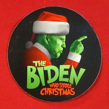 Joe Biden parody sticker/magnet☆THE BIDEN WHO STOLE CHRISTMAS☆THE GRINCH PARODY